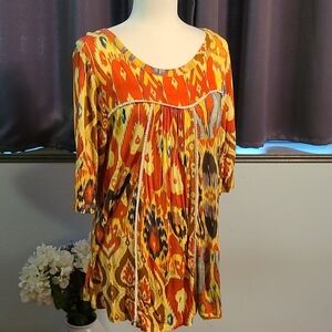Banares NWT Patterned Izura Ikat Top - Small
